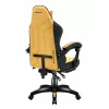 Fotel gamingowy huzaro Force 3.7 — ergonomiczny, wysoki obrotowy fotel, żółte siedzisko, regulowane podłokietniki, wysokość 107,5–116,5 cm