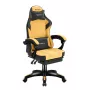 Fotel gamingowy huzaro Force 3.7 — ergonomiczny, wysoki obrotowy fotel, żółte siedzisko, regulowane podłokietniki, wysokość 107,5–116,5 cm