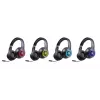 Słuchawki DEFENDER FreeMotion B400 — przewodowe i bezprzewodowe, USB-C, AUX, zamknięte nauszne, 20–20000 Hz, 118 dB, podświetlenie LED, czarny