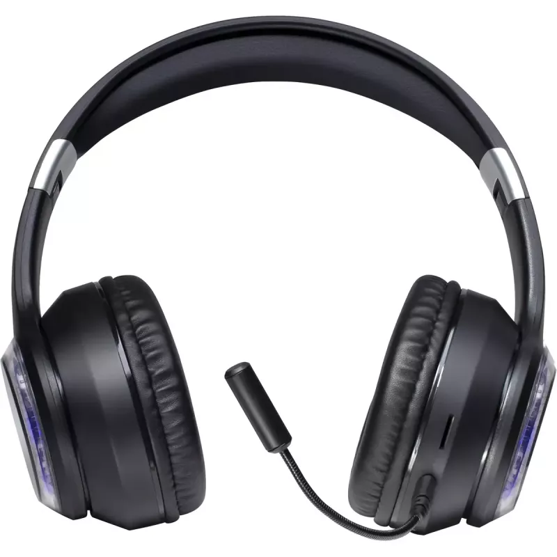 Słuchawki DEFENDER FreeMotion B400 — przewodowe i bezprzewodowe, USB-C, AUX, zamknięte nauszne, 20–20000 Hz, 118 dB, podświetlenie LED, czarny