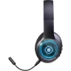 Słuchawki DEFENDER FreeMotion B400 — przewodowe i bezprzewodowe, USB-C, AUX, zamknięte nauszne, 20–20000 Hz, 118 dB, podświetlenie LED, czarny