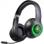 Słuchawki DEFENDER FreeMotion B400 — przewodowe i bezprzewodowe, USB-C, AUX, zamknięte nauszne, 20–20000 Hz, 118 dB, podświetlenie LED, czarny