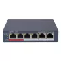 Przełącznik sieciowy Hikvision DS-3E1106P-EI — 6-portowy przełącznik Ethernet PoE, niezarządzalny, 10/100 Mbps