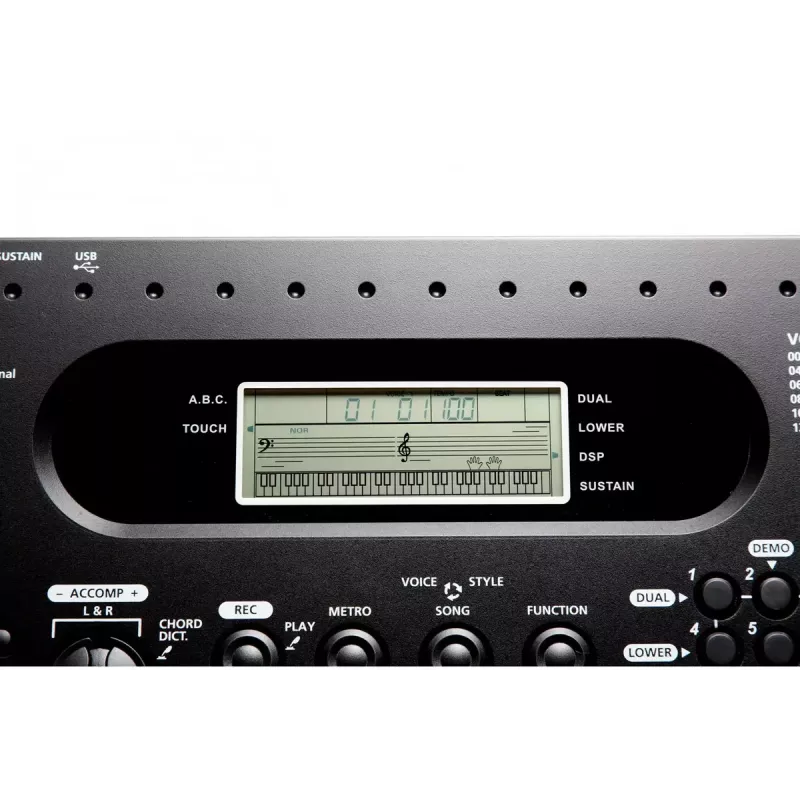 klawiatura Kurzweil KP70 61-klawiszowa klawiatura cyfrowa, czarna