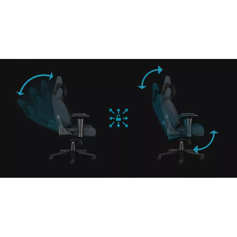 Fotel gamingowy PC GENESIS NITRO 800 z tapicerowanym siedziskiem, maksymalna waga 150 kg