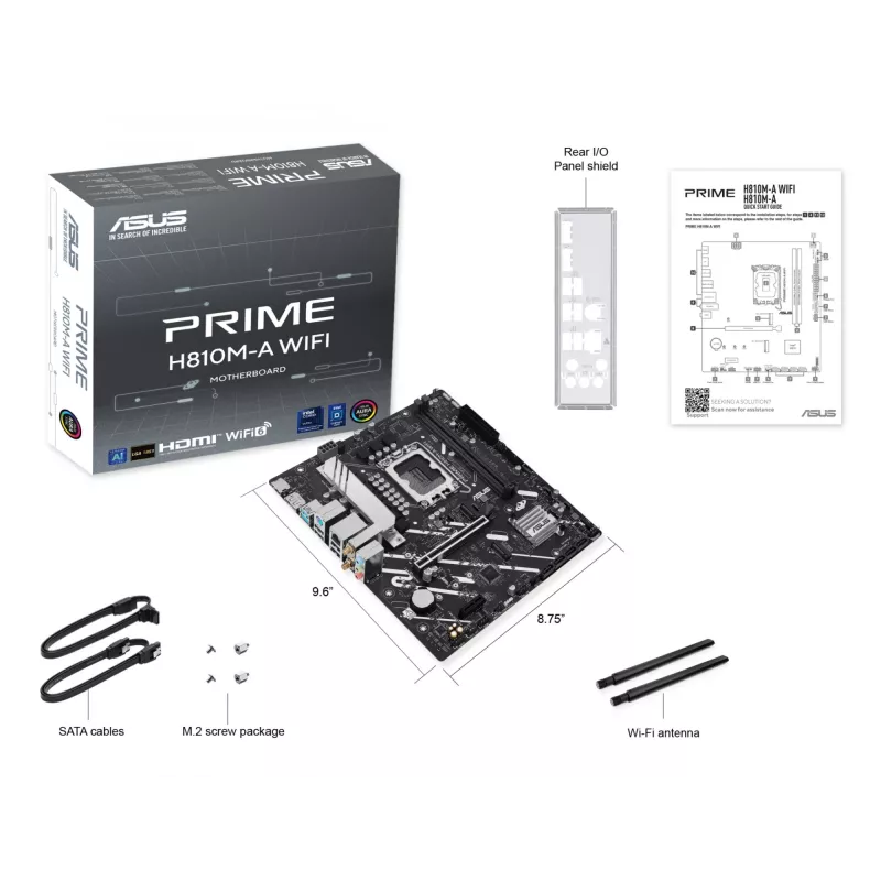 ASUS PRIME H810M-A WIFI Intel H810 LGA 1851 (Socket V1) micro ATX