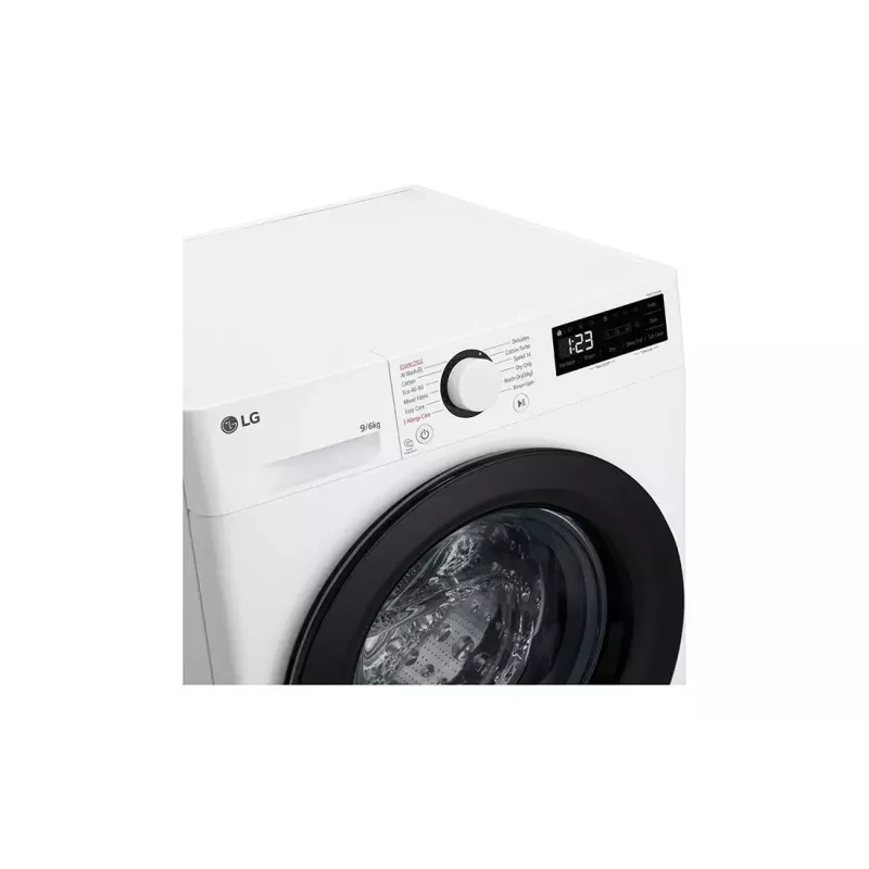 LG F4DR509SBW pralko-suszarka Wolnostojąca Ładowanie od przodu Czarny, Biały