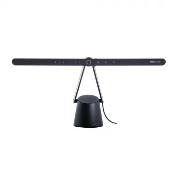 Lampa monitorowa BenQ PianoLight R Czarna — 1070 lm, zasilana przez USB, 120×367×628 mm