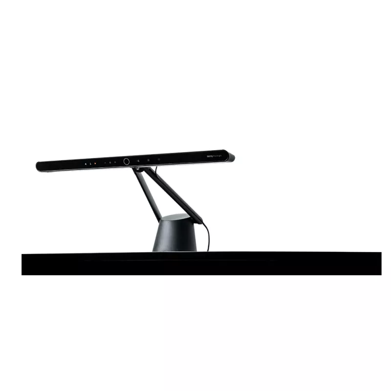 Lampa monitorowa BenQ PianoLight R Czarna — 1070 lm, zasilana przez USB, 120×367×628 mm