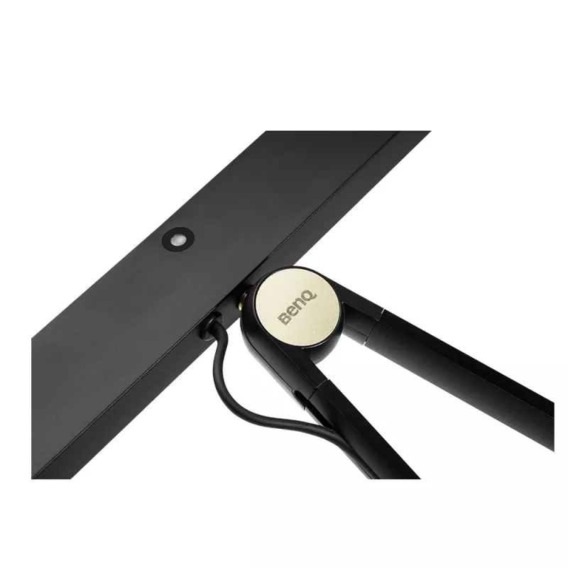 Lampa monitorowa BenQ PianoLight R Czarna — 1070 lm, zasilana przez USB, 120×367×628 mm
