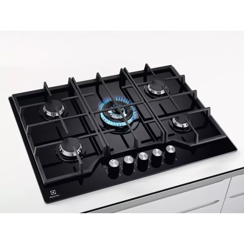 Electrolux KGG75362K Czarny Do zabudowy 75 cm Gaz 5 stref(y)