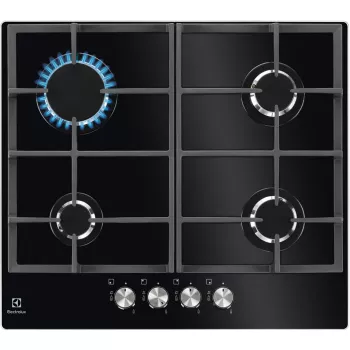 Electrolux KGG6426K Czarna Płyta gazowa do zabudowy 56 cm 4 strefy gotowania