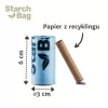 Worki na odchody Starch Bag STARCHBAG BIO czarne 8×15 szt. kompostowalne worki z włókien roślinnych na kocie odpady