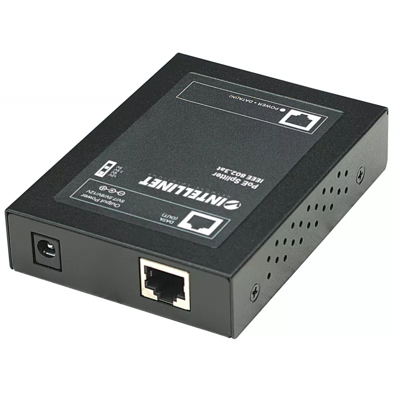 Intellinet Power over Ethernet (PoE+) Splitter, IEEE802.3at, 5, 7.5, 9 lub 12 V DC napięcie wyjściowe