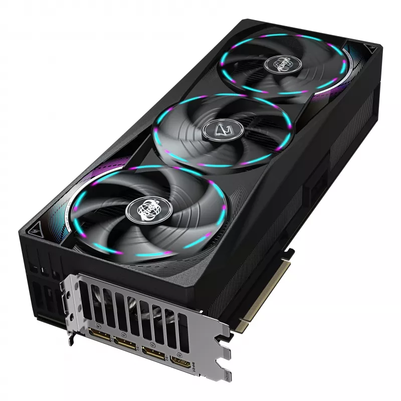 Karta graficzna GIGABYTE AORUS GeForce RTX 5090 MASTER 32G - 32 GB GDDR7, 512-bit, PCI-E 5.0, 2655 MHz taktowanie rdzenia, 3 x DP 2.1a, 1 x HDMI 2.1b, GV-N5090AORUS M-32GD