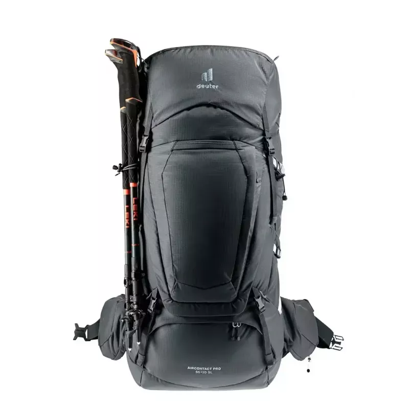 Plecak turystyczny DEUTER Aircontact Pro 65+10 SL Damski Grafit, pojemność 65+10 l