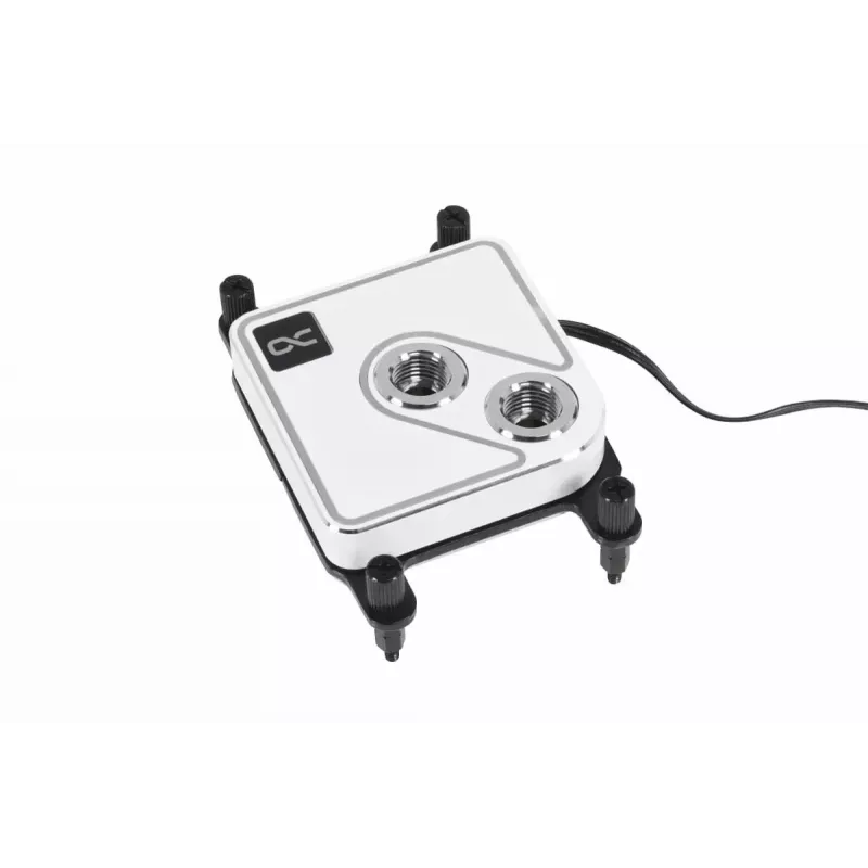 Blok wodny Alphacool Core 1 Aurora Mosiądz Miedź Nikiel Przezroczysty Biały 72mm