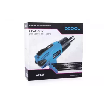 Opalarka gorącego powietrza Alphacool 10178 650 °C 2000 W Czarno-niebieska