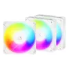 ARCTIC Freezer P12 Pro Reverse A-RGB (Biały) - Zestaw 3 sztuk - 120 mm wentylator PWM A-RGB z rozdzielaczem kabli