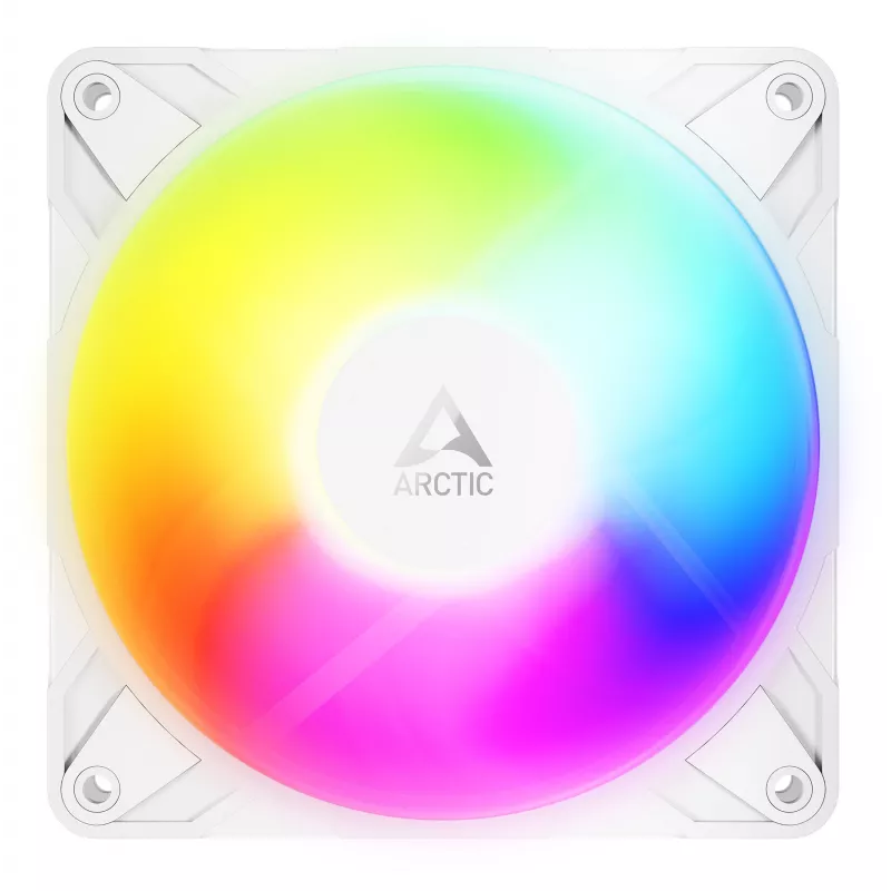ARCTIC Freezer P12 Pro Reverse A-RGB (Biały) - Zestaw 3 sztuk - 120 mm wentylator PWM A-RGB z rozdzielaczem kabli
