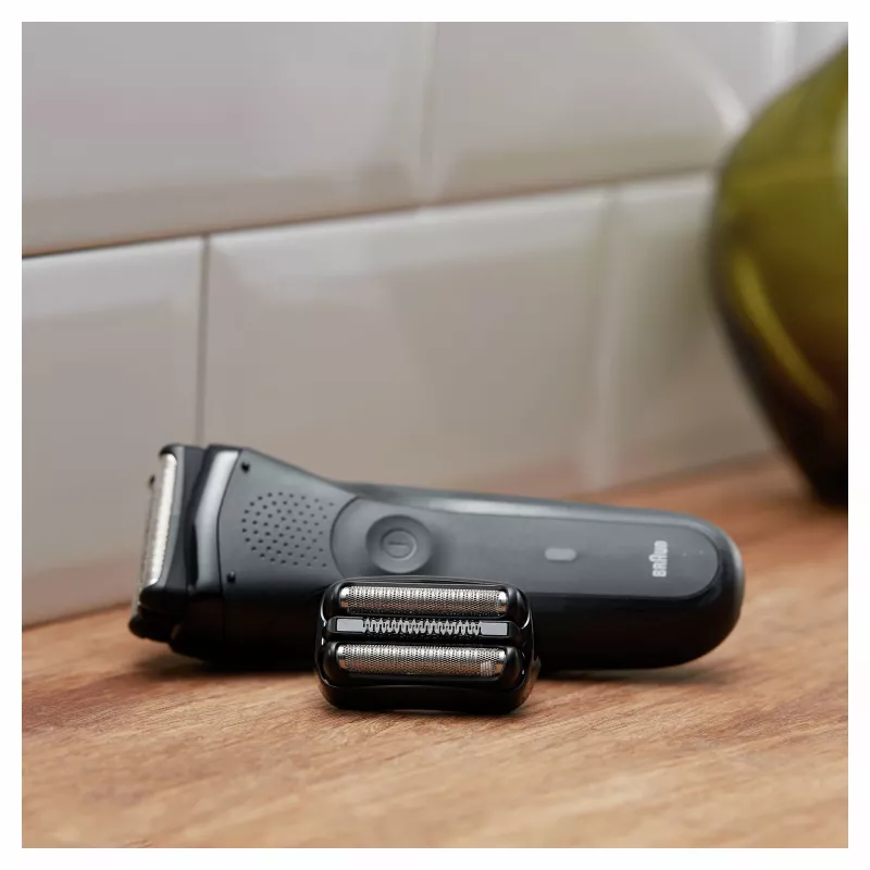 Braun Series 3 21B Elektryczna golarka – kaseta wymienna głowicy – czarna