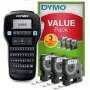 DYMO LabelManager 160 Zestaw startowy etykieciarki z 3 rolkami taśmy D1 | Ręczna drukarka etykiet | Klawiatura QWERTY | Idealna do biura lub domu