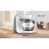 Robot kuchenny Bosch Serie 4 MUM58200 — 1000 W, misa ze stali nierdzewnej 3,9 L, biały