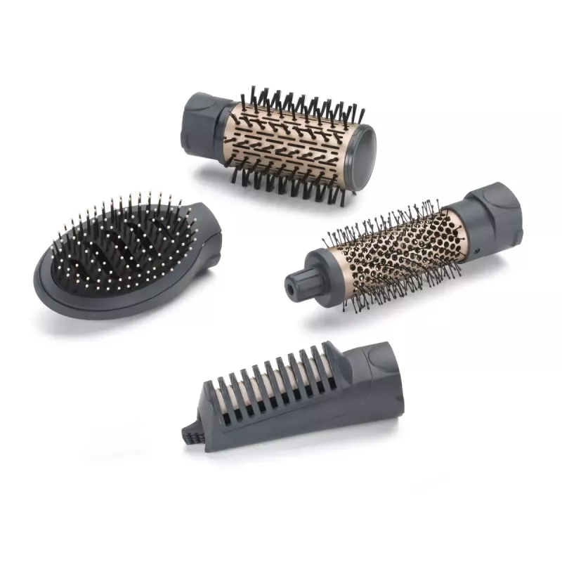 Szczotka do suszenia włosów BaByliss Style Pro 1000 AS965E — 1000 W, przewód 2,5 m, 4 końcówki, grzałka ceramiczna, jonizacja, automatyczny obrót