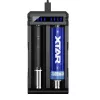 Ładowarka do akumulatorów XTAR SC2 Li-ion 18650 USB-C 2 gniazda, zasilanie USB-C, wskaźniki LED, czarna