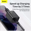 Ładowarka sieciowa Baseus TZCCSUP-L01, USB-C 1 port, 18W, 100–240V AC, kabel 1 m, czarna
