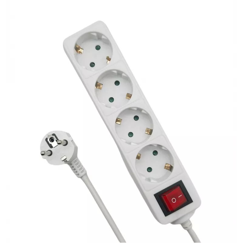Microconnect MC-GRU0045WS przedłużacz zasilający 5 m 4 gniazda AC wewnętrzny Biały