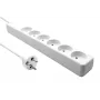 MicroConnect MC-GRU0603DKW przedłużacz zasilający 3 m 6 gniazd AC Wewnętrzny Biały