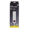 Microconnect GRU0035WS przedłużacz zasilający 5 m 3 gniazda AC Biały