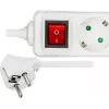 Microconnect GRU0035WS przedłużacz zasilający 5 m 3 gniazda AC Biały