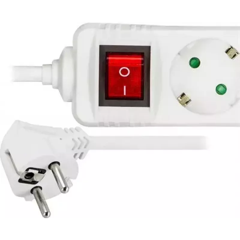 Microconnect GRU0035WS przedłużacz zasilający 5 m 3 gniazda AC Biały