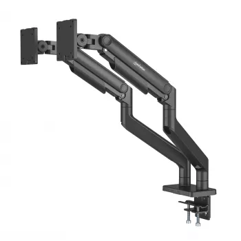 Manhattan TV i Monitor Mount Biurko Pełny Ruch Sprężyna 2 ekrany 13-45 Czarny