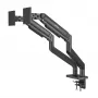 Manhattan TV i Monitor Mount Biurko Pełny Ruch Sprężyna 2 ekrany 13-45 Czarny