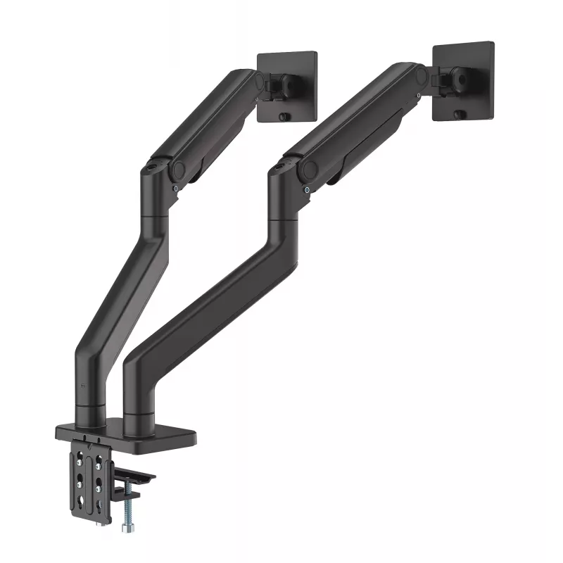 Manhattan TV i Monitor Mount Biurko Pełny Ruch Sprężyna 2 ekrany 13-45 Czarny