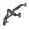 Manhattan TV i Monitor Mount Biurko Pełny Ruch Sprężyna 2 ekrany 13-45 Czarny