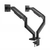 Manhattan TV i Monitor Mount Biurko Pełny Ruch Sprężyna 2 ekrany 13-45 Czarny