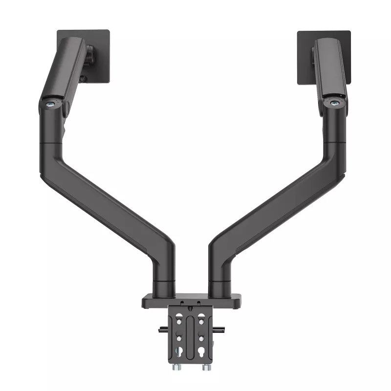 Manhattan TV i Monitor Mount Biurko Pełny Ruch Sprężyna 2 ekrany 13-45 Czarny
