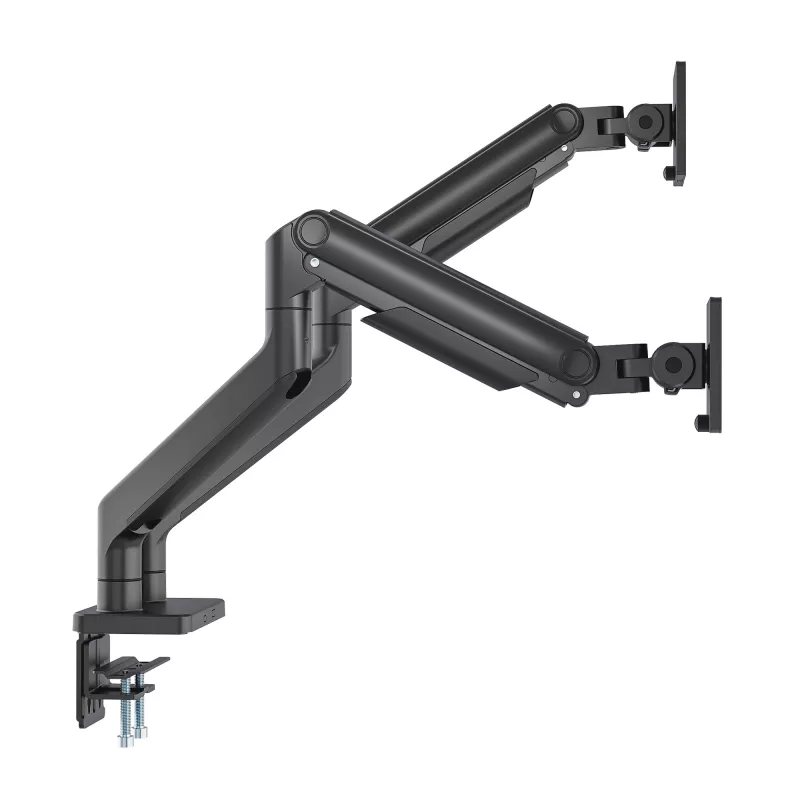 Manhattan TV i Monitor Mount Biurko Pełny Ruch Sprężyna 2 ekrany 13-45 Czarny