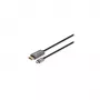 Kabel Manhattan USB-C do DisplayPort 1.4, 8K@60Hz, 3 m, męski do męskiego, nie dwukierunkowy, czarny, trzyletnia gwarancja