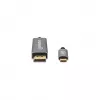 Kabel Manhattan USB-C do DisplayPort 1.4, 8K@60Hz, 3 m, męski do męskiego, nie dwukierunkowy, czarny, trzyletnia gwarancja