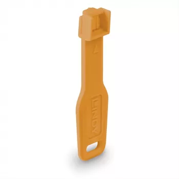Blokada portu Lindy RJ45, pomarańczowe, 10 szt. + 1 klucz