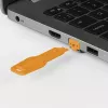 Blokada portu Lindy RJ45, pomarańczowe, 10 szt. + 1 klucz