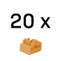 Lindy 47898 blokada portu RJ-45 Pomarańczowy Akrylonitryladienobutadienostyren (ABS) 20 szt.