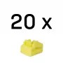 Blokada portu Lindy RJ-45 bez klucza, opakowanie 20 sztuk, żółty