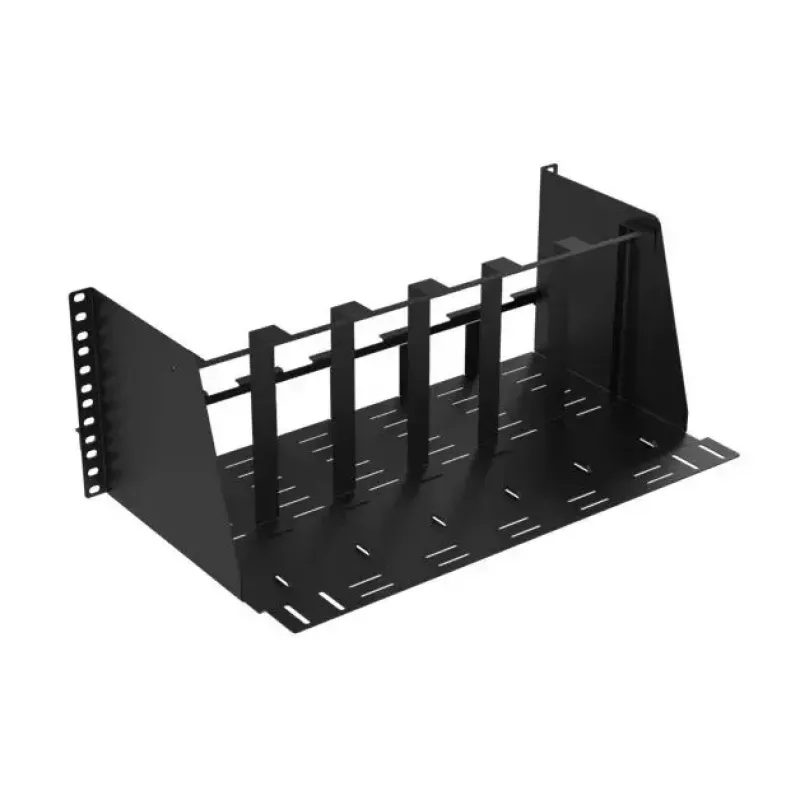 Obudowa Mini PC Lanview LVR-MINIPC-BRACK-4UBL — kompaktowa metalowa półka, model LVR-MINIPC-BRACK-4UBL