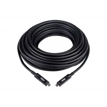 Aktywny kabel optyczny USB-C 15 m ATEN UE3415F — USB-C do USB-C, 15 Gbit/s, czarny